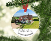 Personalised New House Christmas Ornament - Ceramic Ornament - MDF Christmas Ornament - Christmas Tree Hanging ornament - New House ornament - Craftellery